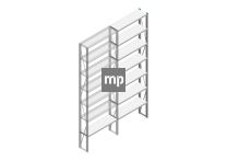 Aanbouwsectie Nedcon SF Legbordstelling 3000x970x300mm hxbxd 7 niveaus Metaal Verzinkt 85kg Enkel